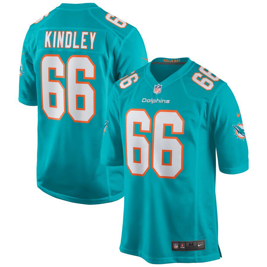 Men Miami Dolphins #66 Solomon Kindley Nike Green Game NFL Jersey